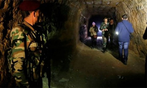 Hallan una infraestructura subterránea de terroristas bajo Ghouta Oriental